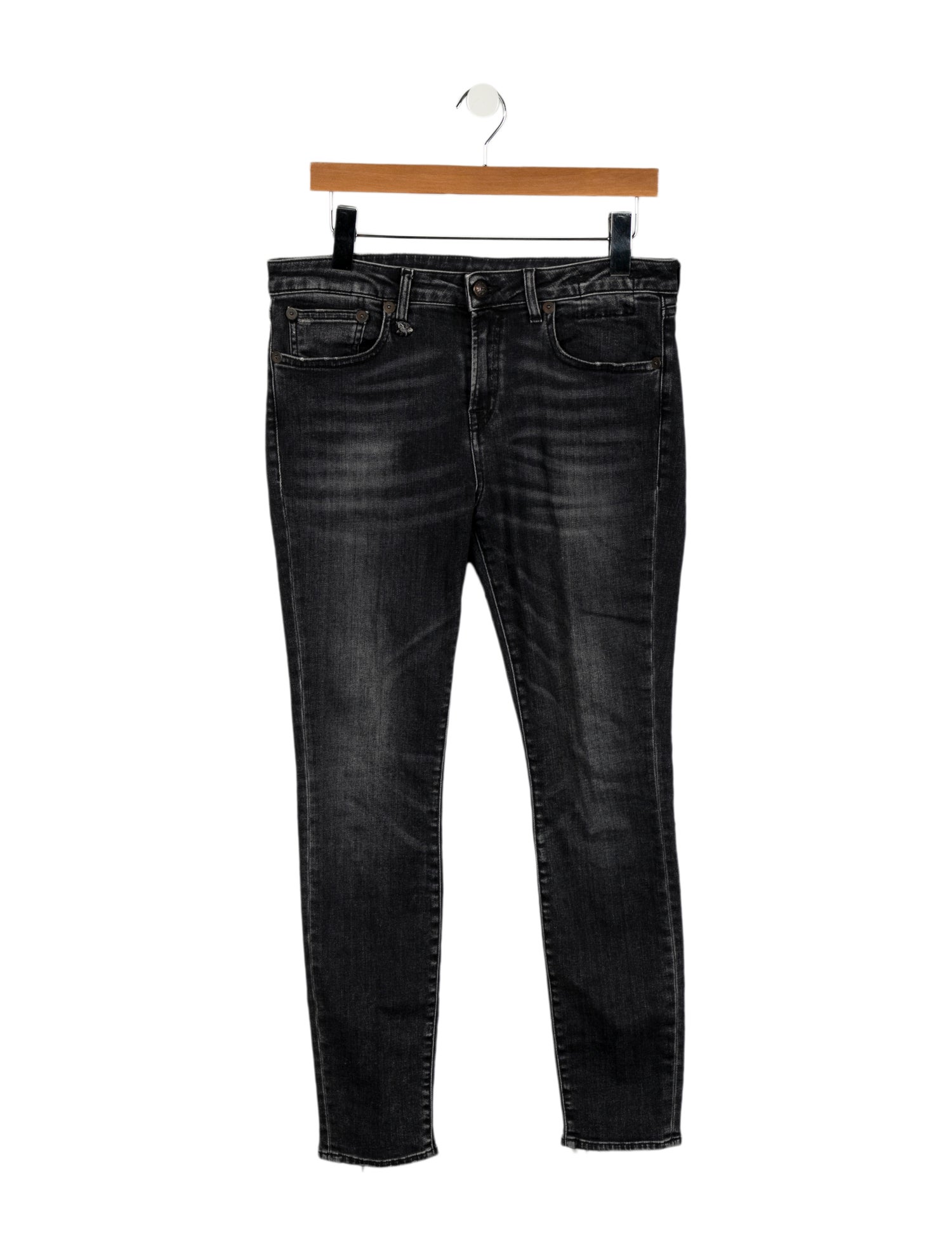 R13 Mid-Rise Skinny Leg Jeans